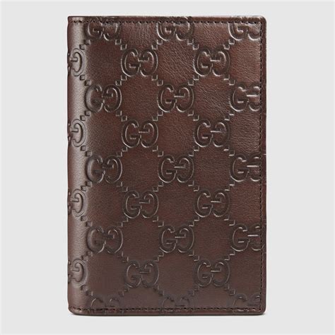 gucci brown passport holder|gucci passport holder women.